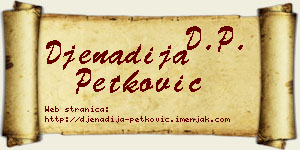 Đenadija Petković vizit kartica